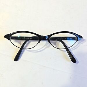 Oliver Peoples Ladies Cat Eye Black Half Rim Eyeglasses OP609 Made In Japan